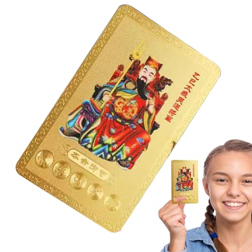 Tarjeta de amuleto Tai Sui 2025,Tarjeta Tai Sui | Tarjetas tradicionales chinas Feng Shui cobre,Tarjeta de bendición del Año Nuevo Lunar Chino de la Serpiente para la felicidad y la riqueza
