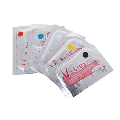 Amarzk 5 Pcs 5 Colors Liquid Silicone Heatproof Repair Mud DIY Universal Colorful Glue