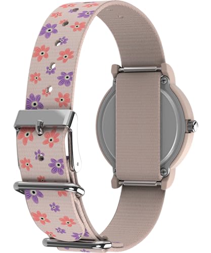 Montre Timex Peanuts Floral 34mm le cadeau idéal avec boîtier rose