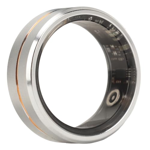 Smart Ring, Ceramic Ring, Universal Wearable BT Connection Health for Mobile Phone, Sleep and Fitness Ring with Heart Rate Monitor (No. 8)