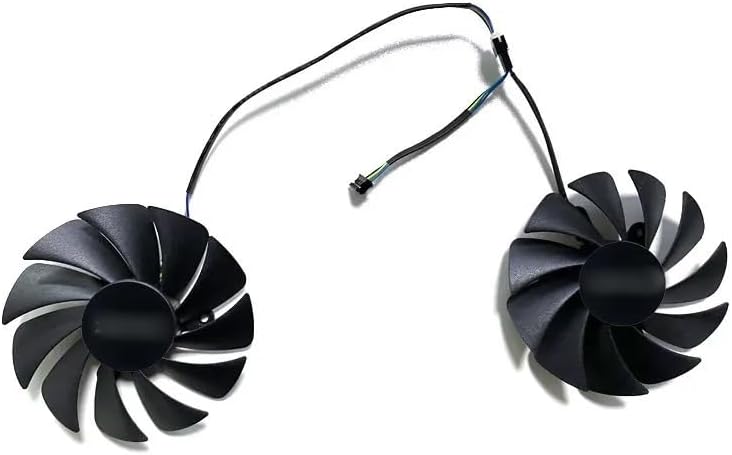 Graphics Card Cooling Fan Graphics Card Fan GA92S2U DC12V 0.46A 4Pin Compatible with RTX 3060 Ti Twin Edge ZT-A30610E-10M RTX3050(Sky Blue)