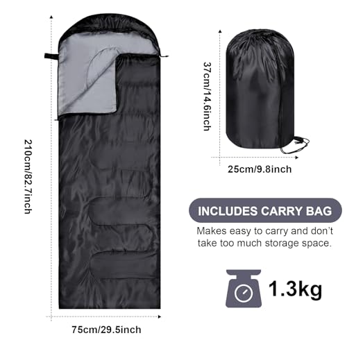 Hillban Homeless Care Package Set: Sacos de dormir impermeables, gorros, guantes y calcetines para camping y senderismo, multicolor miniatura 2