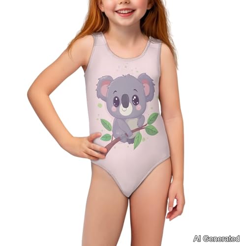Image of Girls One Piece Swimsuits Sleeveless Lightweight Bathing Suit Beach Swim Suit Quick Dry Swimwear 5-14 Y