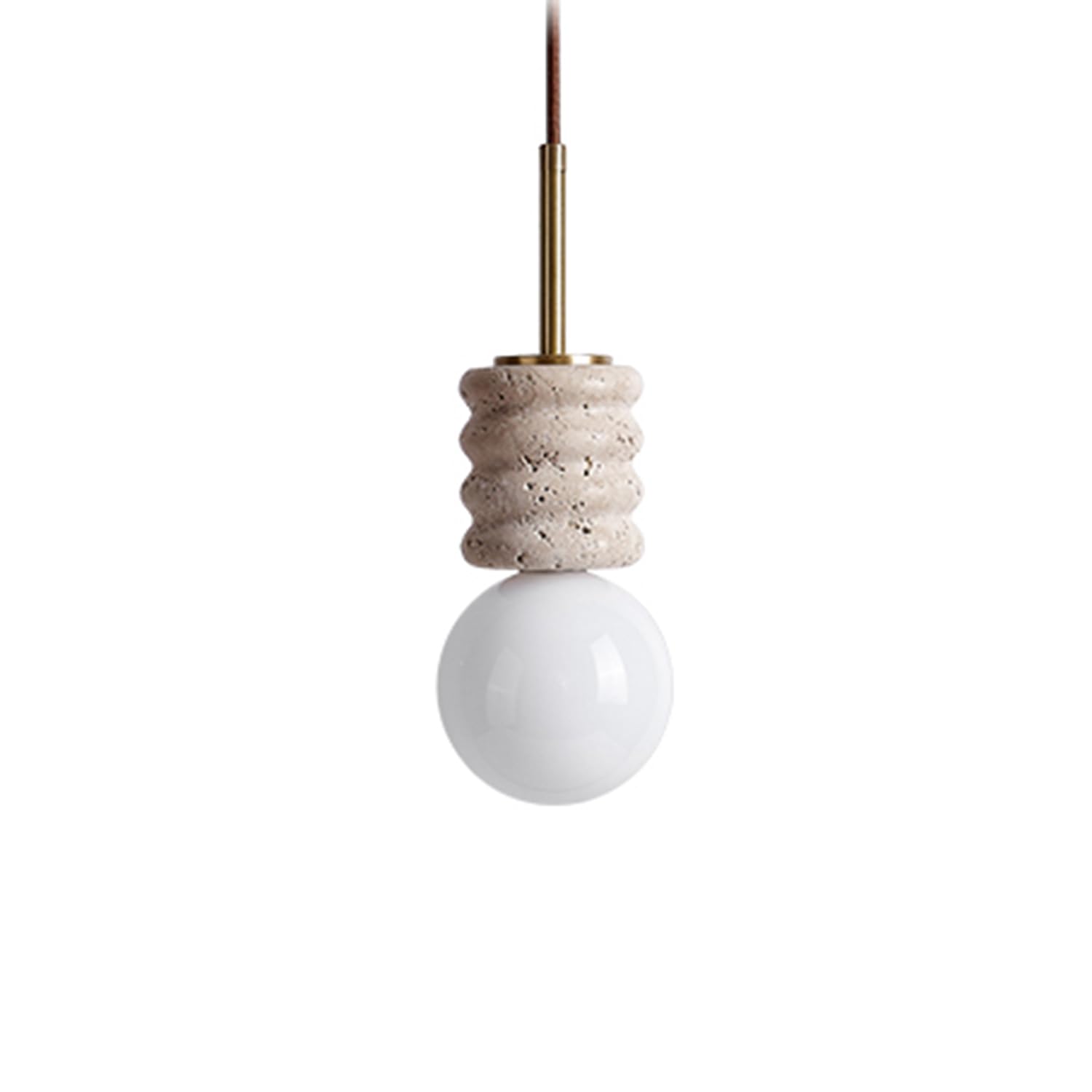 Mtnroo Multicolor Natural Travertine Hanging Light Modern G9 Pendant Lighting Fixture Creative Personalized Ceiling Light Shade Retro With Adjustable Cord Chandelier For Foyer Bedside Teahouse Kitchen Island