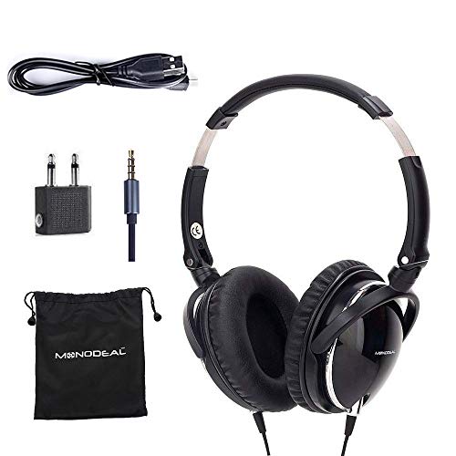 Active Noise Cancelling Headphones with Mic, MonoDeal Over...
