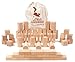 Produktbild CreaBLOCKS Holzbausteine Kleinkindpaket 54 unbehandelte Bauklötze für Kleinkinder ab 6 Monaten (im Baumwollbeutel) Made in Germany