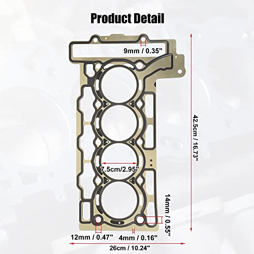 Image of X AUTOHAUX Cylinder Head Gasket 11127595138 for 1.6L L4 Engines Top End Gasket for Mini Cooper