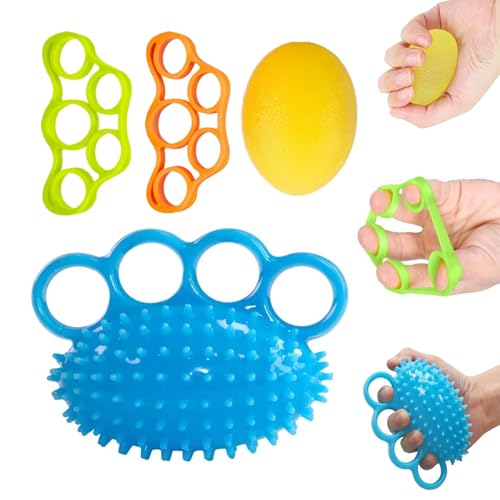 Handübungsbälle, Fingertherapie Squeeze Balls, Finger Stretcher zur Linderung von Handgelenkschmerzen, Karpaltunnel, Handphysikalische Therapie, Stressabbau, ältere Menschen Schlaganfall Erholung,