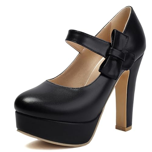 Mary Janes femme talon bloc hauts : finis les pieds douloureux en soirée avec plateforme