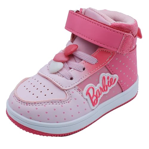 Barbie Toddler Girls' High-Top Sneakers - Multi-Pink, Size 4
