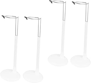 Yardenfun 4pcs Doll Support Frame Action Figure Holder Dolls Metal Brackets Girl Doll Stands Doll Holders Frame Doll Figure Display Holder Doll Base