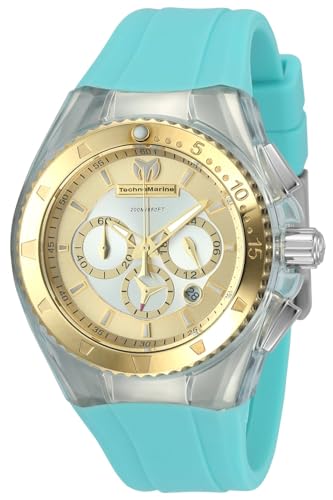 Image of Technomarine Women's 'Cruise' Quartz Stainless Steel and Silicone Casual Watch, Color:White (Model: TM-116002)