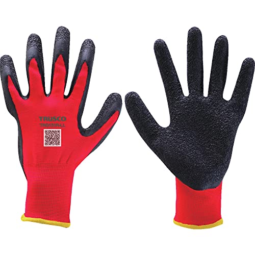 TRUSCO(トラスコ) ゴム背抜き手袋 レッド 1双入り 13ゲージ LL TRG131R-LL
