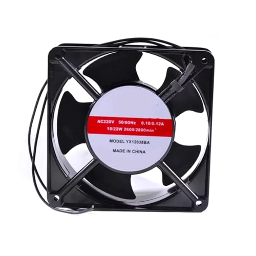 Ventilador de refrigeración YX12038BA para solucionar fallos por sobrecalentamiento en cuadros de 220V