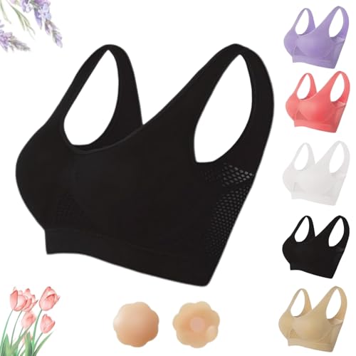 Soutien-gorge de sport femme sans armature maintien posture respirant