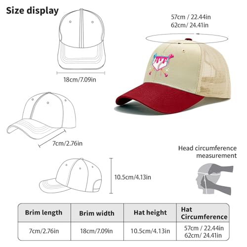 Baseball Dripping Ice Cream Baseball Hats Beach Cap for Her4