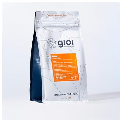 Giói Café Especial, 100% Arábica, Torrado e Moído, 84+ (1kg, Blend Média)