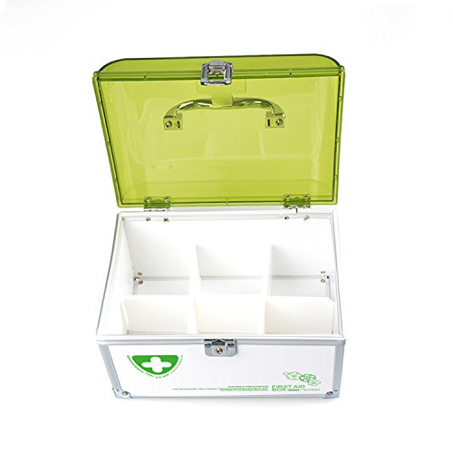 Glosen First Aid Box Lockable Medicine Storage Box With Combination Lock 【X-Small】 #TOP3