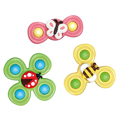 Jouet À Toupie À Ventouse Set Jouet À Rotation Sûr Intéressant Table Sucker Gameplay Early Learner Fingers Hand Spinners Pour Bébé Enfants Enfants Filles Garçons Pour Le Soulagement Du Stress Clearful Cover