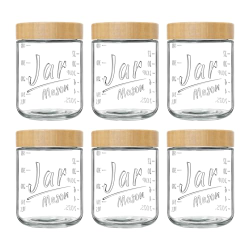 Xyptorix 16 oz Jars with Bamboo Lids