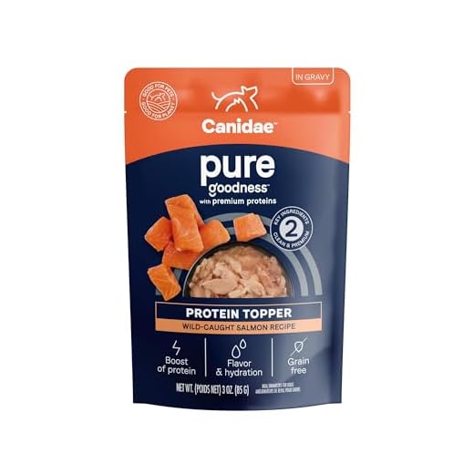 Canidae Pure Protein Topper Wet Dog Food - Wild-Caught Salmon Recipe in Gravy, 3 oz. (Case of 12)