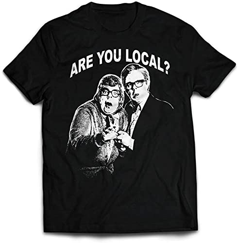 Men's League of Gentlemen T Shirt Funny Tubs & Edward Tattsyrup are You Local? Black