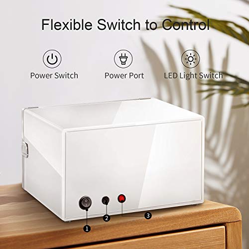 Jqueen Double Watch Winder With Extremely Silent Motor, Built-In Led Illumination #TOP2