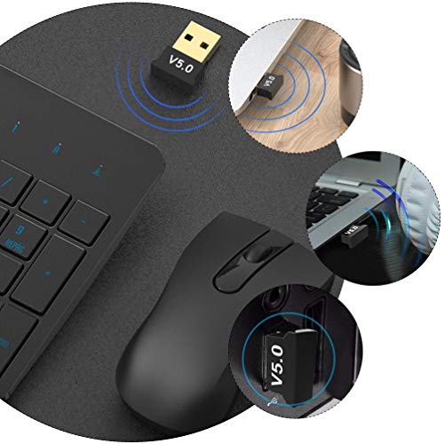 VILLCASE Adaptador USB Bluetooth 5. 0 Dongle Wireless Dongle Desktop Receptor Transmissor Bluetooth