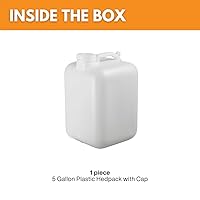 Vista 2 de Hedpak Hedpak- Carboy de plástico de 5 galones con asa, sin BPA y grado alimenticio