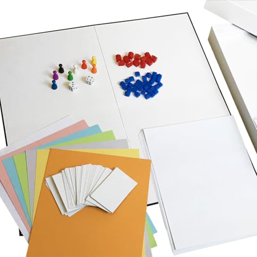 Image of Create Your Own Opoly Board Game - Blank Game Board with Board Game Accessories, Blank Cards, Property Cards - Ideal for DIY Family Games, Creative Projects