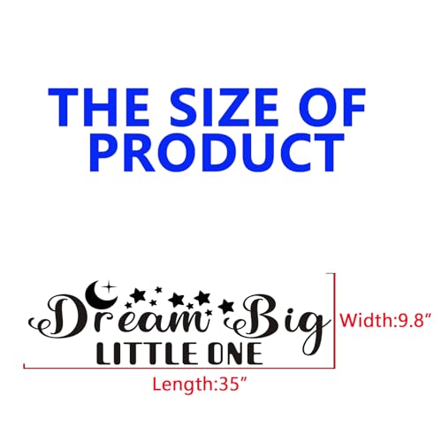 Vinilo Decorativo de Texto Dream Big Little One 35 x 9.8 in miniatura 3
