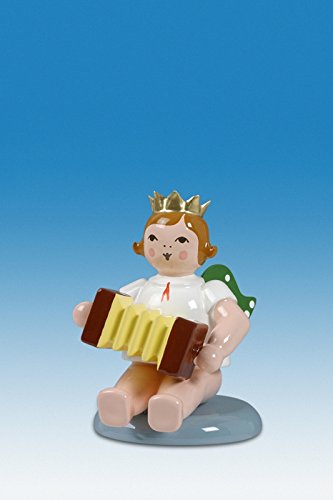 Ange de Noël en bois figurine d'ange assis 6 cm pour remplacer le plastique