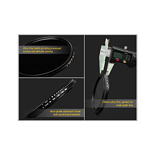 Docooler Zomei 67Mm Ultra Slim Fader Variável Nd2-400 Nd Neutro Densidade Filtro Nd2 Nd4 Nd4 Nd16 Nd