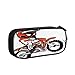 Trousse Motocross Éclaboussures Biker Moto, Enfants Trousse Garçons Trousse à Crayons Filles Grands Compartiments Sac à Crayons pour Le Bureau De L'école