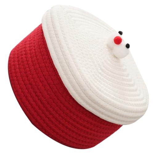 Panier de rangement tissé en coton Alipis avec couvercle pour maison