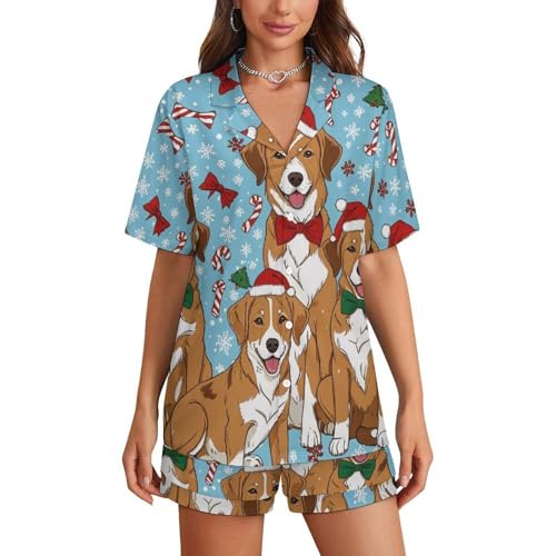 Supdreamc Women's Cotton Pajama Set, Shirt and Pants