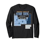 Star Trek Original Series Periodic Table Map Long Sleeve Tee Long Sleeve T-Shirt