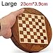 Produktbild No logo Kppto Mini Upscale Kreis Massivholz Magnet Schublade Schach tragbare Anti-Rutsch-Stück Box Exquisite Puzzle Bequeme Lagerung Brettspiel (Farbe : Large)