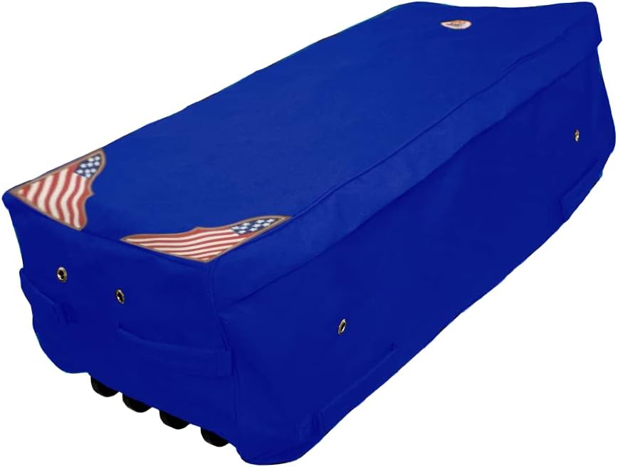 Patriotic American Flag 1200D Waterproof Rolling Hay Bale Bag with 1 Year Warranty