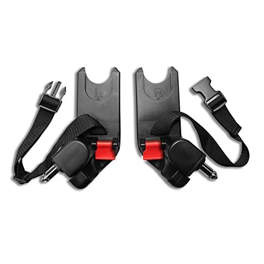 Baby Jogger adaptateur pour siège-auto (City Mini/Mini GT, City Elite et Summit X3 simple) - pour sièges-autos Cybex et Maxi Cosi
