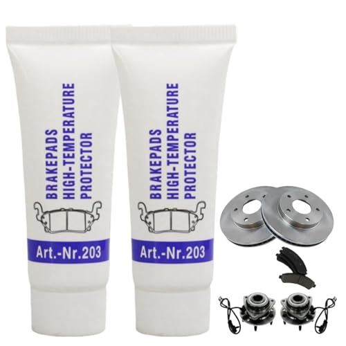 2PCS Silicone Grease - High Temperature, Copper & Brake Caliper Slider Pin Grease for O-Rings & Car Maintenance