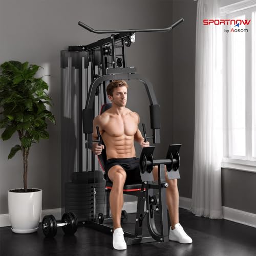 Stahlrahmen und dickes PU-Leder sichtbar für über 40 Übungen bei 120 kg Belastbarkeit