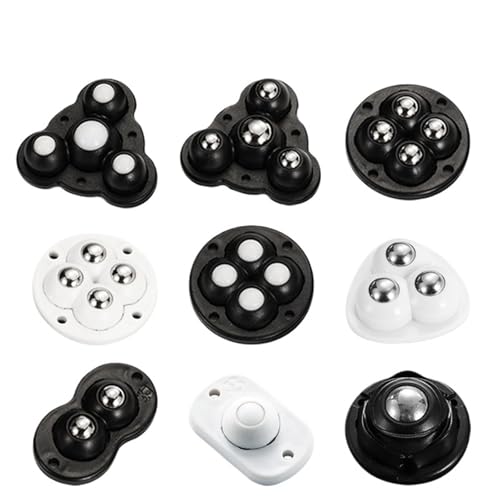 Roulettes silencieuses pour meuble et poulie rotative 360