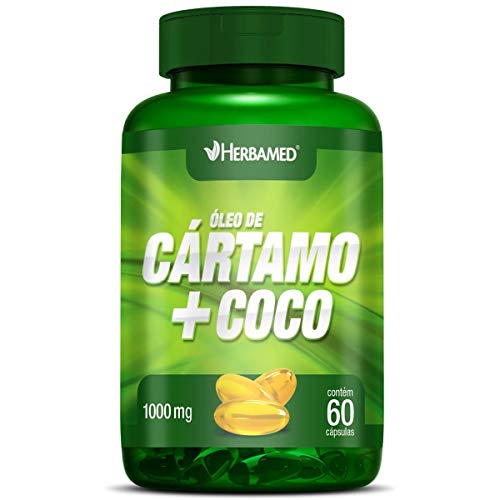 Óleo de Cártamo + Coco - 60 Cápsulas - Herbamed, Herbamed