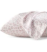 Bedsure Satin Pillowcase for Hair and Skin Queen - Silk Pillowcases 2 Pack, Soft Printed Satin Pi...