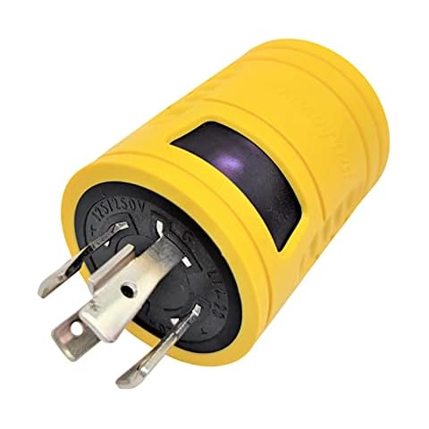 Parkworld 884975 Generator Adapter 4-Prong Locking 20A L14-20 Plug to 30A Locking L14-30 Receptacle Cover