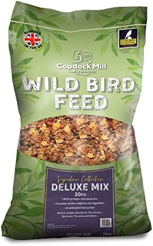 Copdock Mill Deluxe Wild Bird Mix 20kg Higher Proportion of Peanuts and Added White Millets