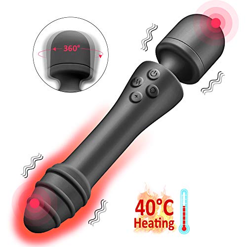 AUPLAY Massagestab mit Heizung und Silikon für Körpermassage