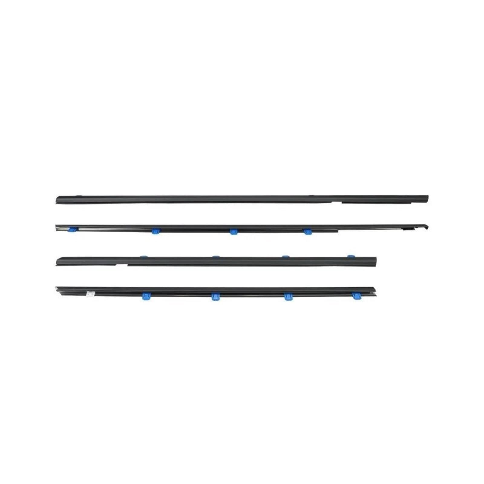 SPAMFAFGHQ 4Pc 72410TR0A01 Windows Rubber Weatherstrip Waterproof Pressure Strip Sealing Belt for Civic 2012-2015