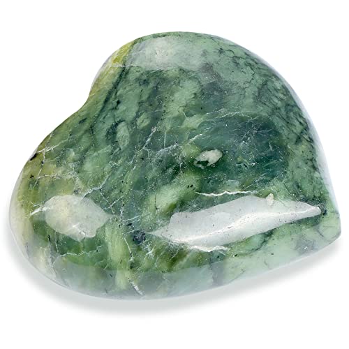 Artistone Crystals Heart 5,1 cm Moos-Achat-Herz-Steine, Heilkristall, geschnitzt, Palmen-Sorgenstein, Chakra, Reiki, Balancing, Meditation, Massag, Geschenk Cover
